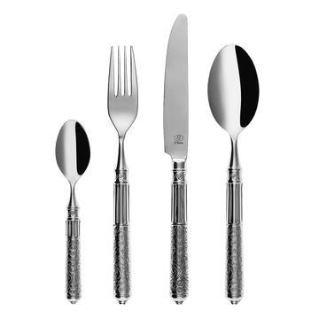 Tacamuri gama Santa Monica, finisaj lucios, inox 1810 forjat