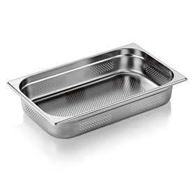 Tava GN inox perforata 11 adancime 100 mm.