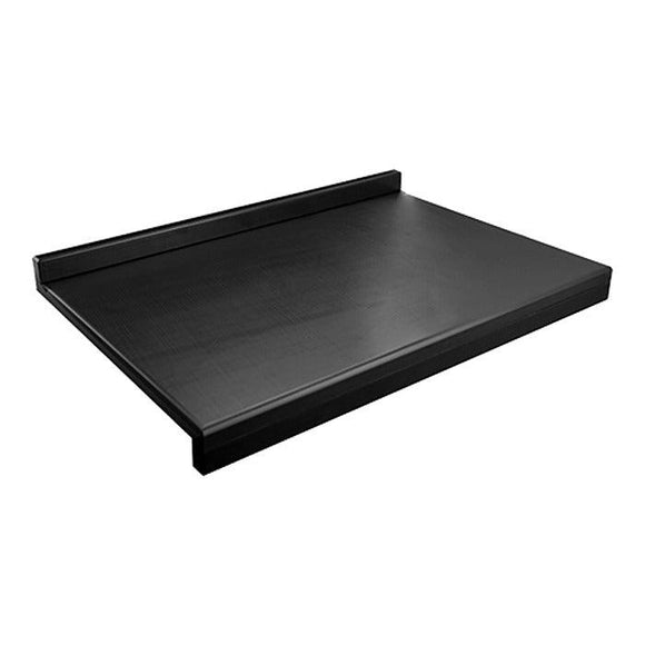 Tocator negru cu inaltator anti stropire, 60x40 cm