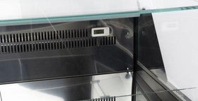 Vitrina orizontala refrigerata carne mezeluri, 110ºC, 196x82xH1128 cm