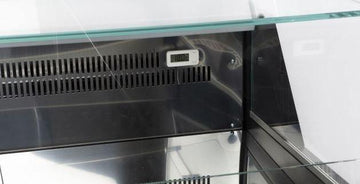 Vitrina orizontala refrigerata carne mezeluri, 110ºC, 196x82xH1128 cm