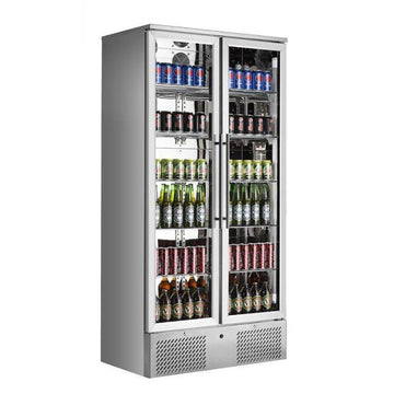 Vitrina frigorifica inalta pentru bar 458 L, inox