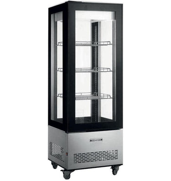 Vitrina rece de prezentare 400 Lt. LEON Material inox Dotat cu 3
