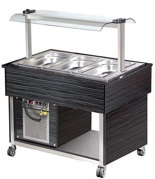 Bufet rece pentru 3 cuve GN1/1 - eurogastro.ro