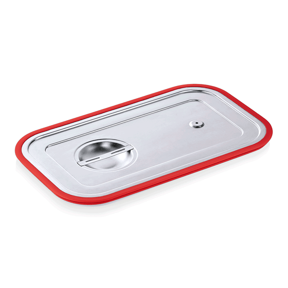 Capac inox cu margine silicon pentru cuve GN 1/1 - eurogastro.ro