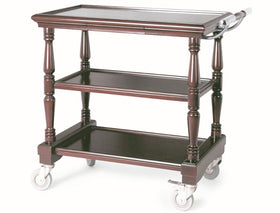 Carucior room service lemn masiv, cu 3 polite - eurogastro.ro