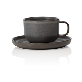 Ceasca si farfurioara, 0,275 ltr., set de 6 bucati, seria One, culoare Stone Grey - eurogastro.ro