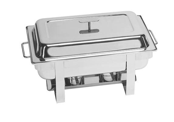 Chafing dish GN1/1, inox, finisaj lucios, cu capac, - eurogastro.ro