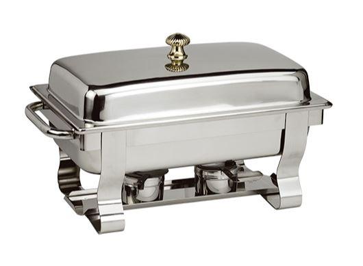 Chafing dish GN1/1, inox, finisaj lucios, model premium, maner capac alama - eurogastro.ro