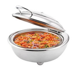 Chafing dish rotund Ø36 cm, electric, inox lucios, model premium - eurogastro.ro