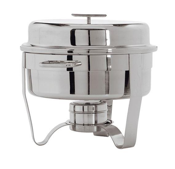 Chafing dish rotund Ø41 cm, inox lucios - eurogastro.ro