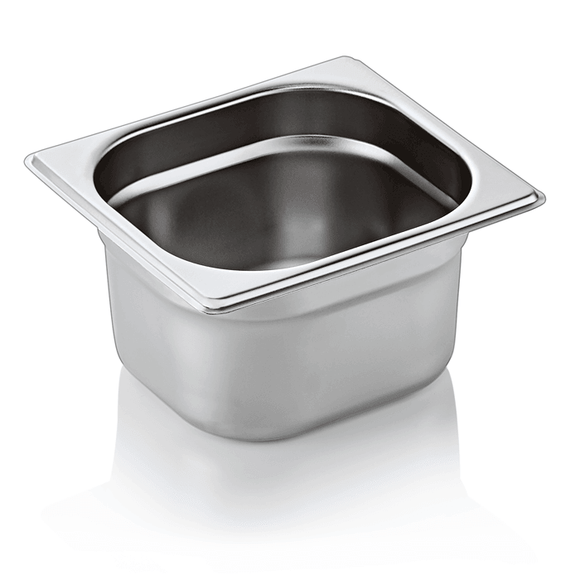 Cuva GN inox 1/6 adancime 100 mm., 1.6 l - eurogastro.ro