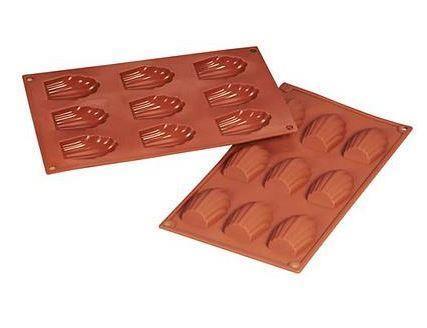 Forma silicon 30 x 17,5 cm, 9 medeline 6,8 x 4,5 x h 1,7 cm, 9 x 30 ml - eurogastro.ro