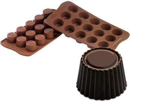 Forma silicon pentru praline cicolata, model Praline 15 X 10 ml  / Ø 30 / H 19 mm - eurogastro.ro