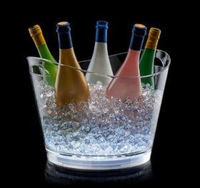 Frapiera transparenta 10 L iluminat cu LED, Ø36 cm - eurogastro.ro