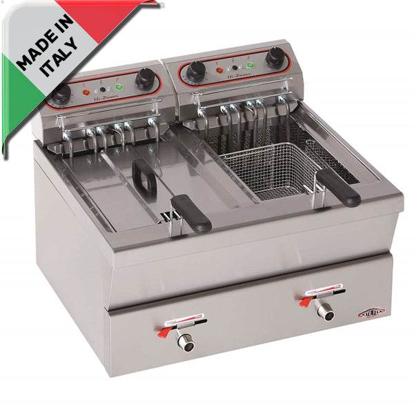 Friteuza electrica 2x12L, 2x7 kW, 380 V, productie Italia - eurogastro.ro