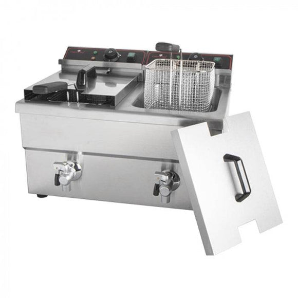 Friteuza electrica 2x8L, 2x3.25 kW, 230V. - eurogastro.ro