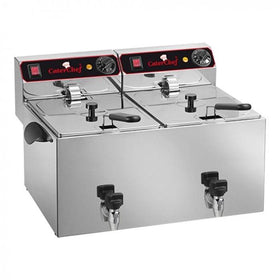 Friteuza electrica 2x9L, 2x3,25 kW, 230 V - eurogastro.ro