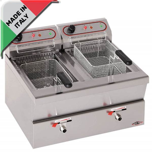 Friteuza electrica 2x9L, 2x3,45 kW, 230 V,productie Italia - eurogastro.ro