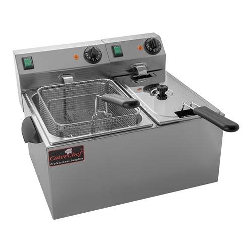 Friteuza electrica 4L+6L, 2x3.25 kW, 230V - eurogastro.ro