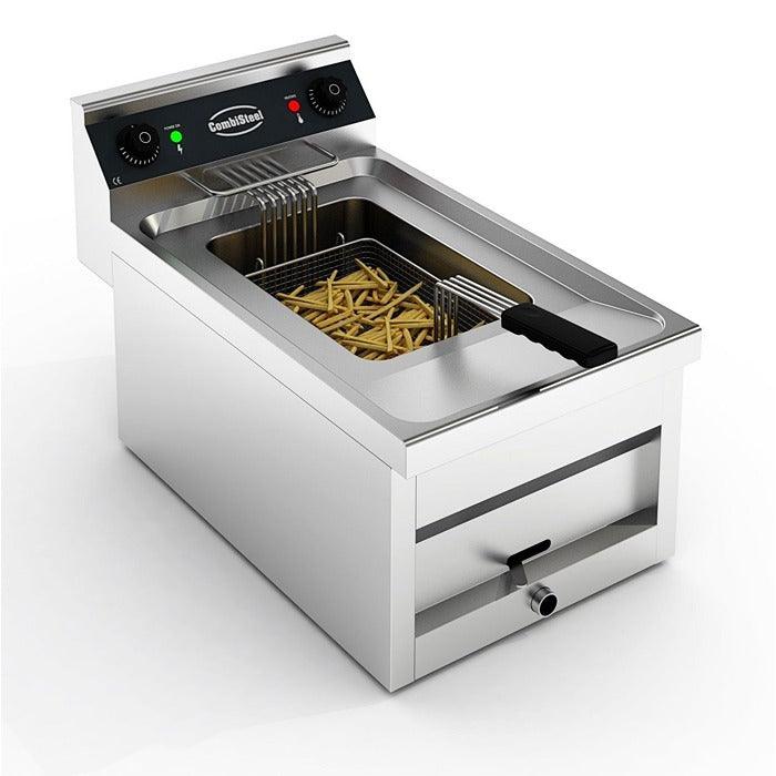 Friteuza electrica de banc, 1X12L,6KW, 400V - eurogastro.ro