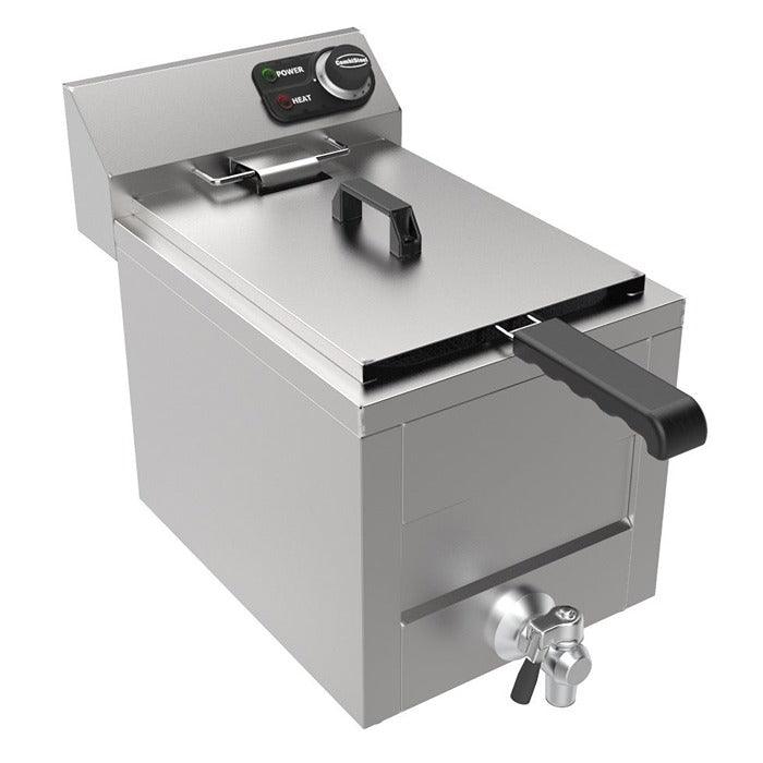 Friteuza electrica de banc 1X8L, 3KW, 230V - eurogastro.ro