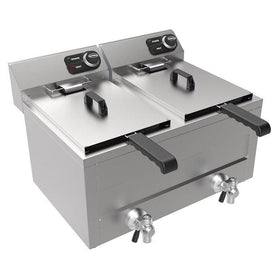 Friteuza electrica de banc 2X8L, 2X3KW, 230 V - eurogastro.ro