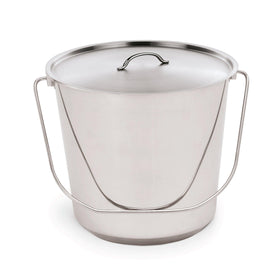 Galeata inox 14 Litri cu capac Ø30 / H 26 cm - eurogastro.ro