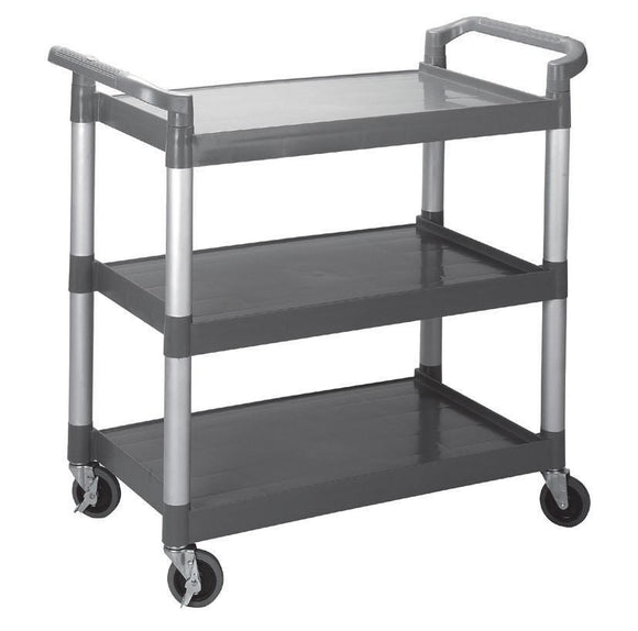 Gheridon aluminiu cu 3 polite plastic - eurogastro.ro