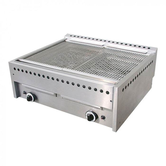 Gratar cu roca vulcanica, alimentare gaz, 18 kW, 78x68 cm - eurogastro.ro