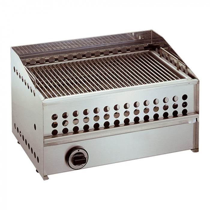 Gratar cu roca vulcanica, alimentare gaz, 9 kW, 54x39 cm - eurogastro.ro