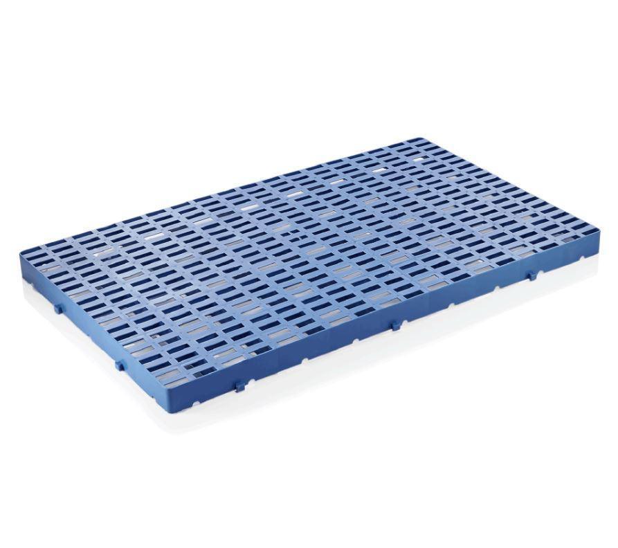Grilaj alimentar de podea 100x60xH5 cm, plastic HDPE, sistem conectare click, capacitate 400 kg. - eurogastro.ro