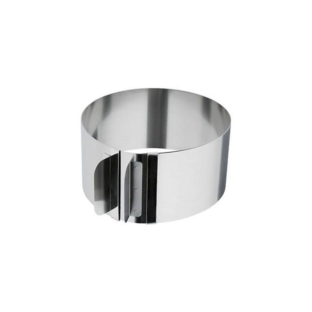 Inel inox ajustabil rotund 16 - 32 cm - eurogastro.ro