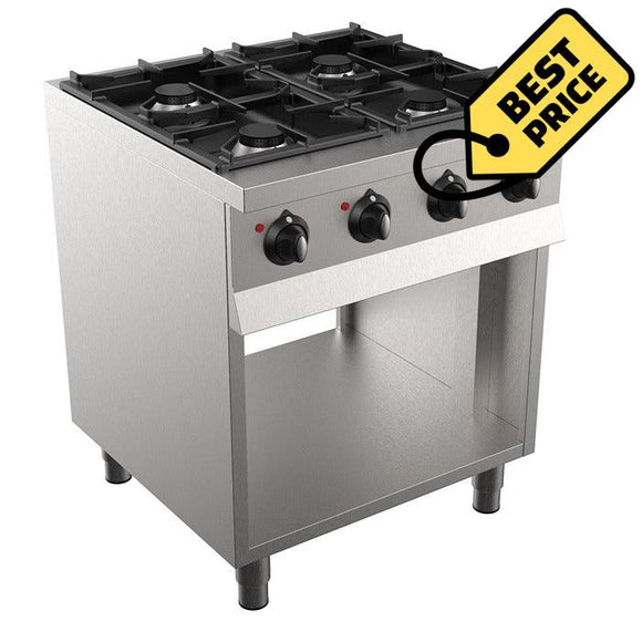 Masina de gatit cu 4 ochiuri, 4 x 6,5 kW, baza deschisa - eurogastro.ro