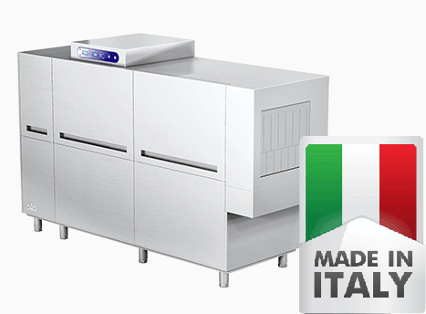 Masina de spalat tip tunel, productivitate 240 cosuri/ora - Italia - eurogastro.ro