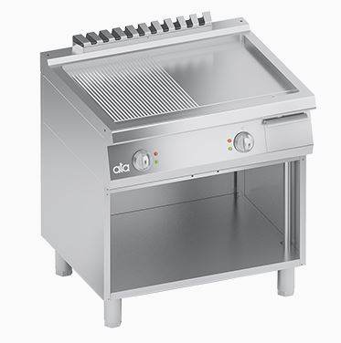 Plita fry top neted+striat, electric, 80x70 cm - eurogastro.ro