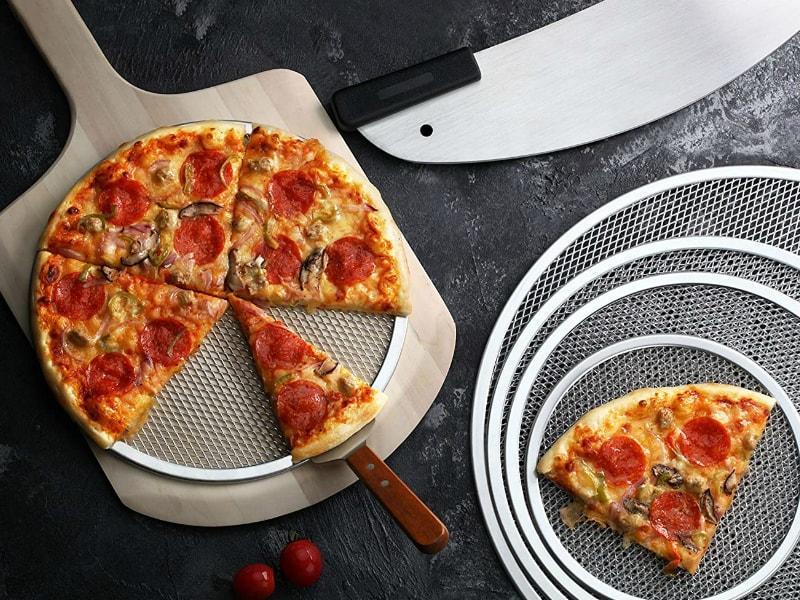 Retine cu plasa pentru pizza din aluminiu Ø33-50 cm - eurogastro.ro