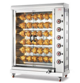 Rotisor electric 6 tepuse, 36 pui, 18,7 kW - eurogastro.ro
