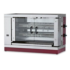 Rotisor pe gaz, 2 tije, 8-10 pui 12 kW - eurogastro.ro