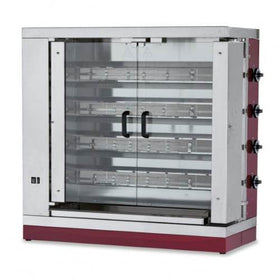 Rotisor pe gaz, 4 tije, 16-20 pui, 24 kW - eurogastro.ro