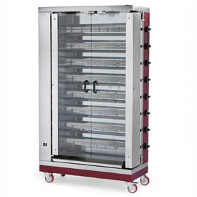 Rotisor pe gaz, 8 tije, 32-40 pui, 48 kw - eurogastro.ro