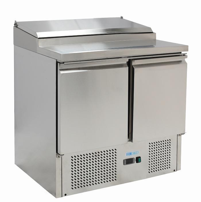 Saladeta inox cu 2 usi, 240L, blat inox - eurogastro.ro