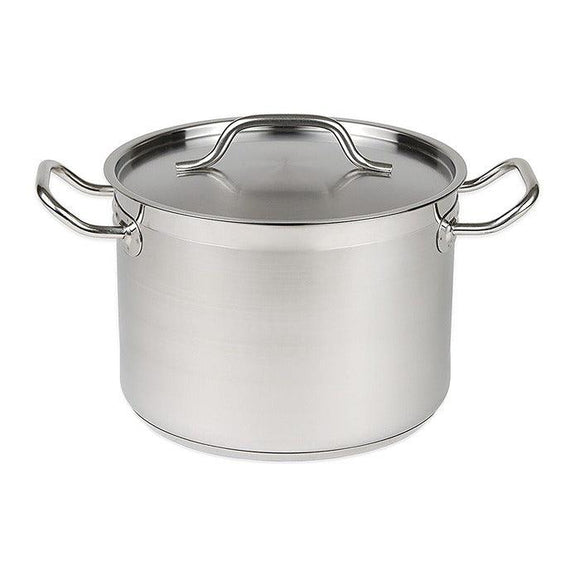 Semi oala inox cu capac 31 L, Ø40 / H 25 cm, fund capsat triplu stratificat - eurogastro.ro