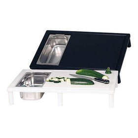 Tocator polietilena cu cuva GN 1/3 inox, 65x40 cm - eurogastro.ro