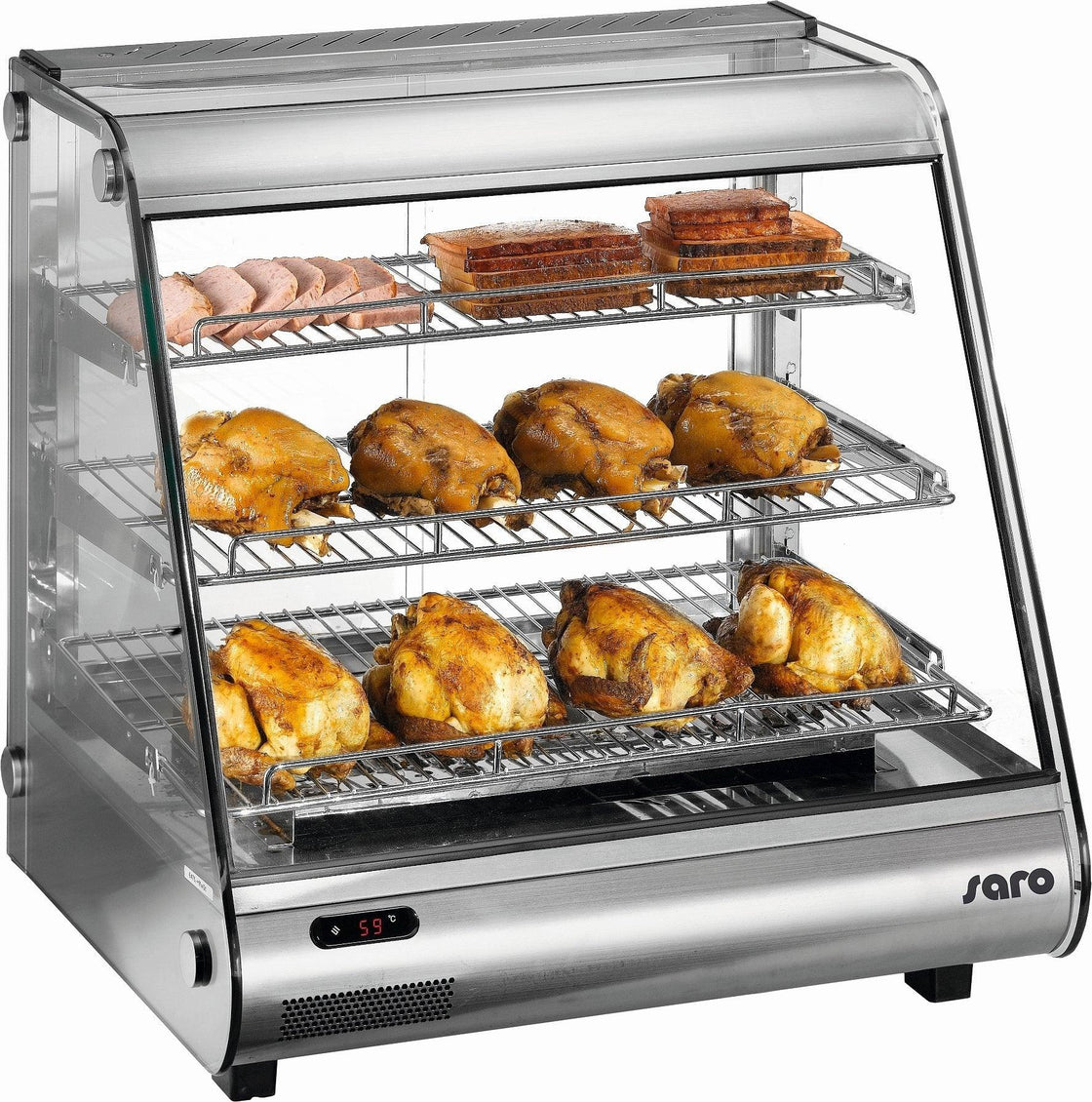 Vitrina calda 160 L, 1.5 kW, L=86 c. - eurogastro.ro