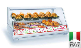 Vitrina calda ventilata, pt. 3 cuve GN1/1, L=109 cm, 3.65 kW, CB - Italia - eurogastro.ro