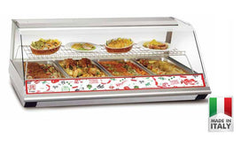 Vitrina calda ventilata, pt. 4 cuve GN1/1, L=143 cm, 3.65 kW, CB - Italia - eurogastro.ro